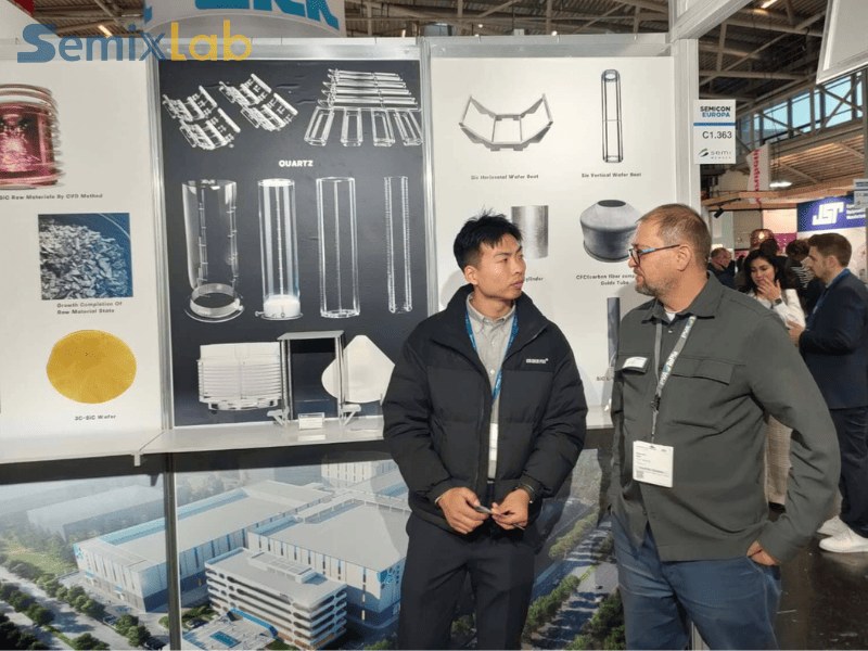 ʻO nā loea epitaxy Semiconductor a me kā mākou mau hoa hana i nā kūkākūkā ola ma ka hale Semixlab ma Semicon Euro 2025